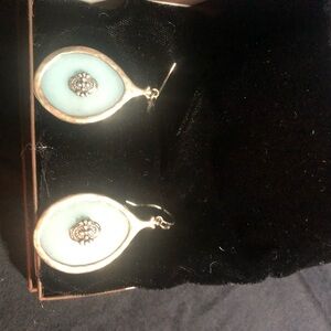 Sterling Silver and Amazonite Earrings
